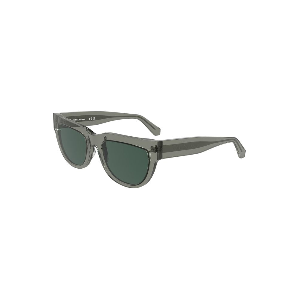 Sophisticated grey acetate sunglasses with dark lenses, featuring a stylish and durable design ideal for modern fashion enthusiasts.