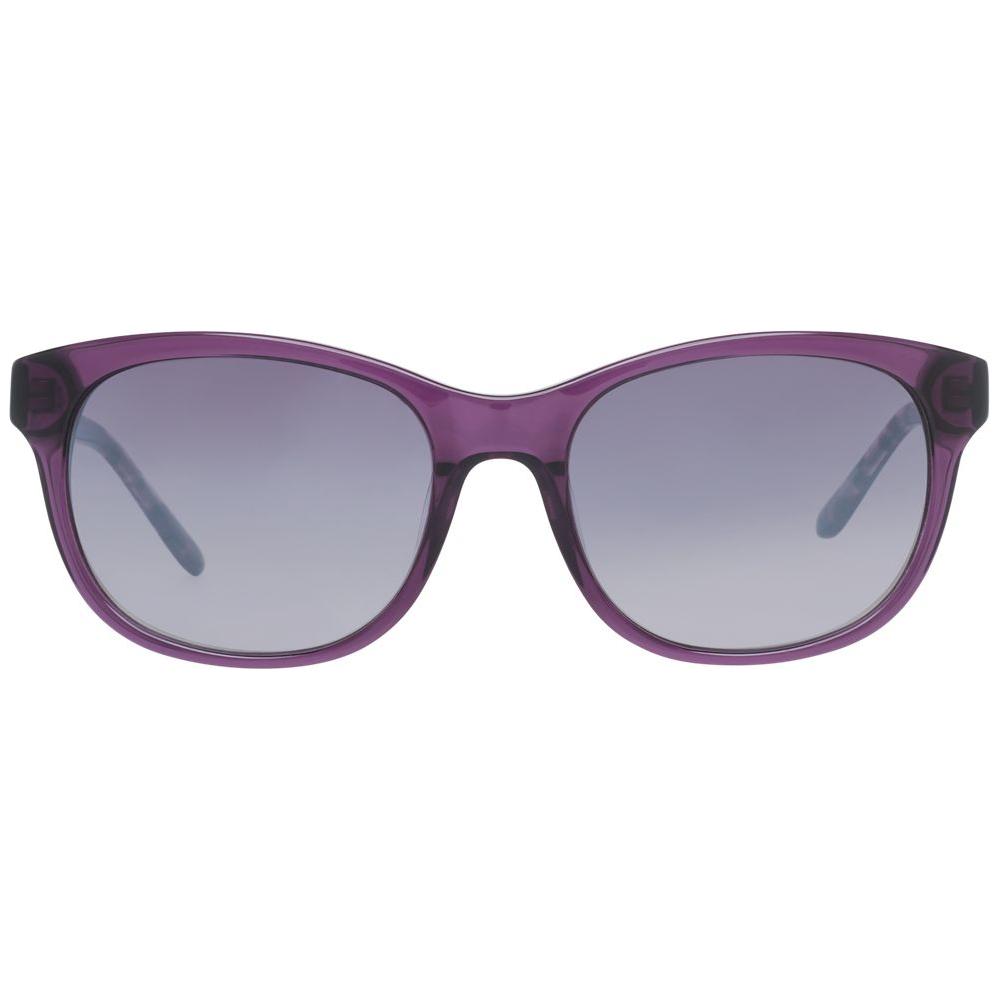 Harley-Davidson women sunglasses in purple with gradient grey lenses, butterfly style, full-rim, 100% UVA & UVB protection.