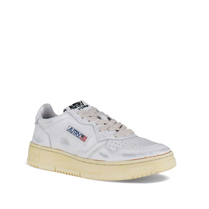 Autry White Leather Low Top Sneakers 1728,75611013280,Autry,EU40/US10,Low Tops - Sneakers - Shoes,New with tags,Shoes,Sneakers - Shoes,White,Women