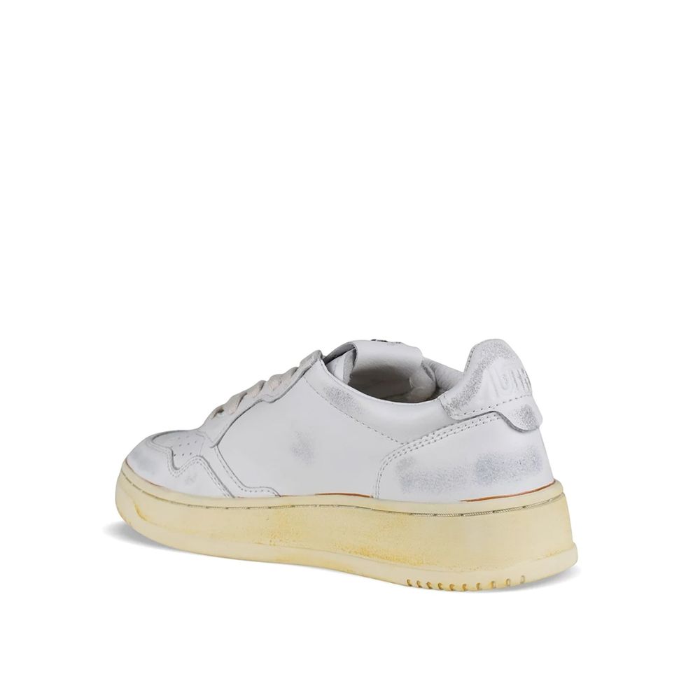 Autry White Leather Low Top Sneakers 1728,75611013280,Autry,EU40/US10,Low Tops - Sneakers - Shoes,New with tags,Shoes,Sneakers - Shoes,White,Women