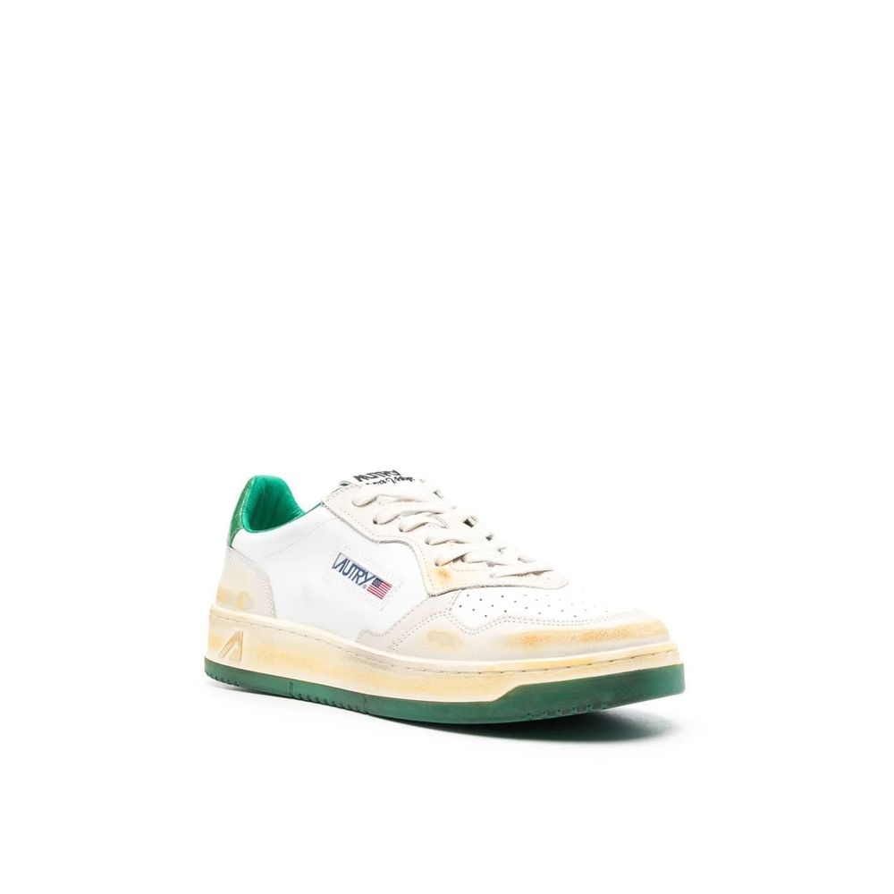 Autry White Leather Low Top Sneakers 1728,75611013280,Autry,EU35/US5,EU36/US6,EU41/US11,Low Tops - Sneakers - Shoes,New with tags,Shoes,Sneakers - Shoes,White,Women