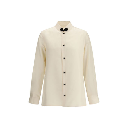 Valentino Beige Silk Shirt 1728,40,72470364320,Beige,Clothing,Men,New with tags,Shirts - Clothing,Valentino