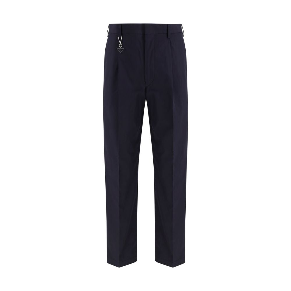 Prada Blue Cotton Casual Pants 1728,72470364320,Blue,Casual Pants - Pants - Clothing,Clothing,IT46 | S,IT48 | M,IT50 | L,IT52 | XL,IT54 | XXL,Men,New with tags,Pants - Clothing,Prada