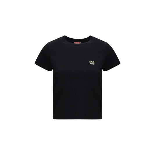 Kenzo Black Cotton T-Shirt 1728,72470364320,Black,Clothing,Kenzo,L,M,New with tags,S,T-Shirts - Clothing,T-Shirts - T-Shirts - Clothing,Women,XS
