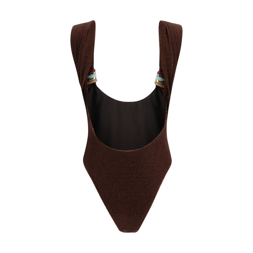 Oséree Brown Polyamide One-Piece Swimsuit 1728,72470364320,Brown,Clothing,M,New with tags,One-Piece Swimsuits - Swimwear - Clothing,Oséree,Swimwear - Clothing,Women