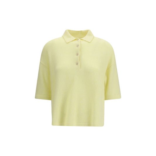 Allude Bicolor Cashmere Polo Shirt 1728,72470364320,Allude,Bicolor,Clothing,M,New with tags,Polo Shirts - T-Shirts - Clothing,T-Shirts - Clothing,Women