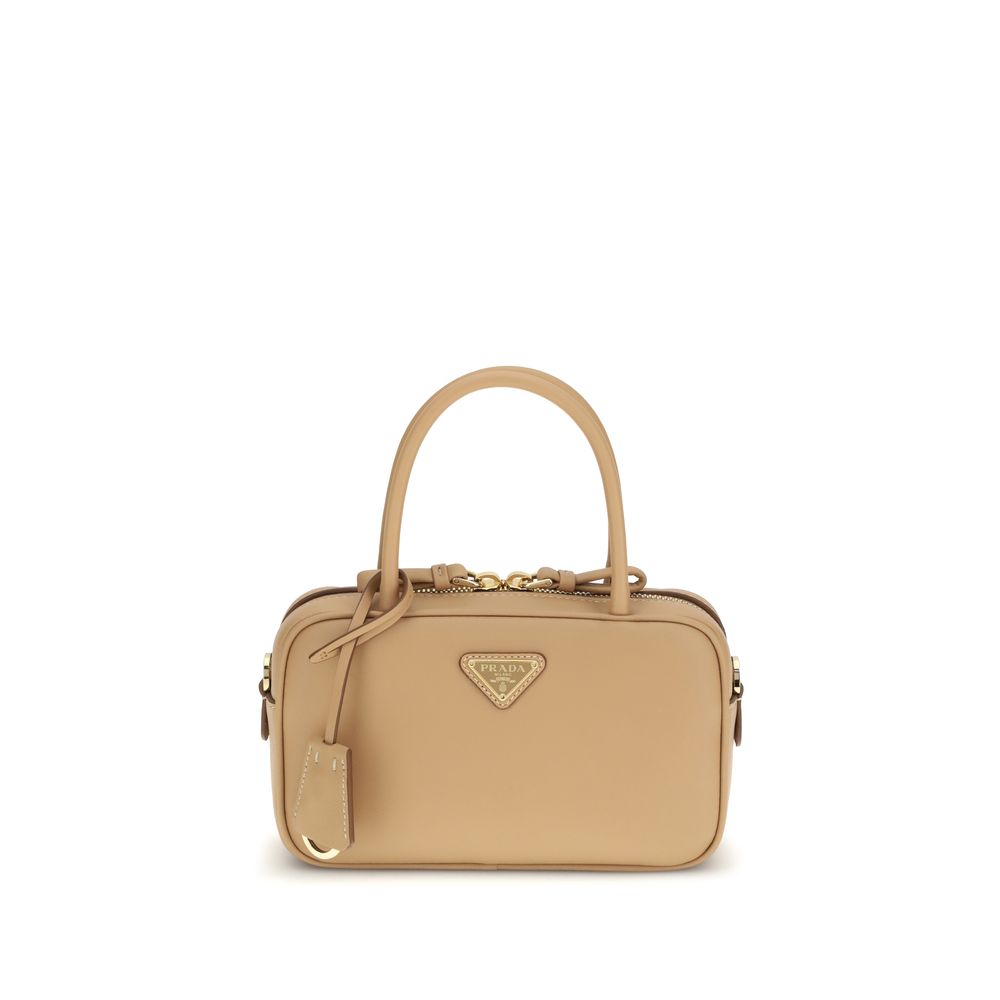 Prada Beige Calf Leather Bos Taurus Handbag 1728,72470364320,Bags,Beige,Handbags - Bags,New with tags,Prada,Women