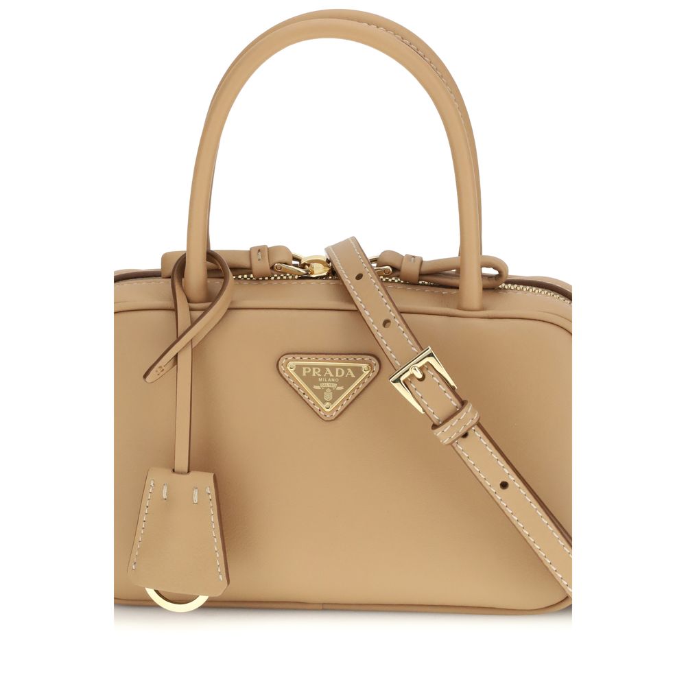 Prada Beige Calf Leather Bos Taurus Handbag 1728,72470364320,Bags,Beige,Handbags - Bags,New with tags,Prada,Women