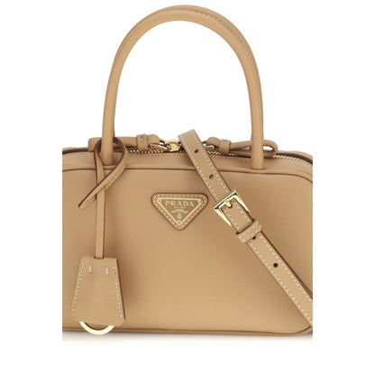 Prada Beige Calf Leather Bos Taurus Handbag 1728,72470364320,Bags,Beige,Handbags - Bags,New with tags,Prada,Women