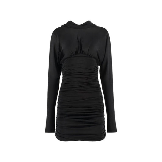 Saint Laurent Black Viscose Cocktail Dress