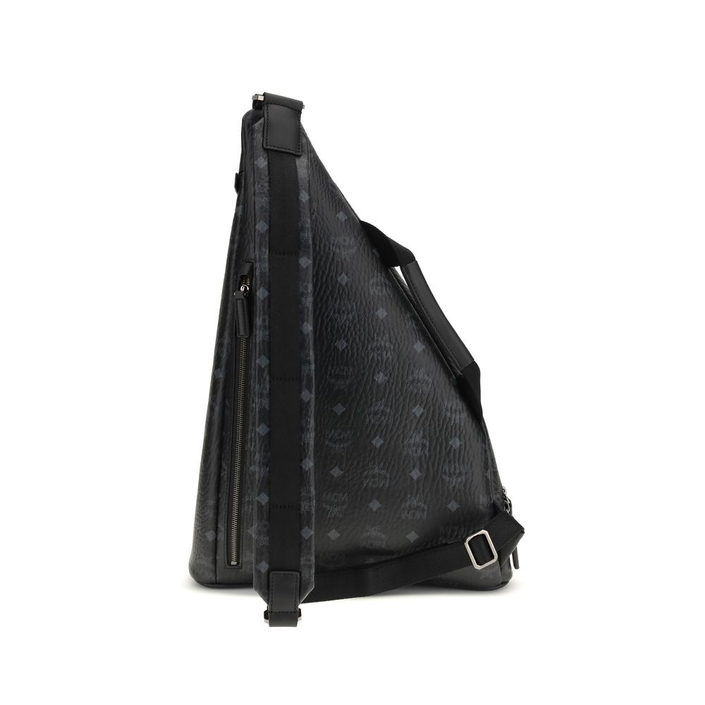 MCM Black Fabric Shoulder Bag 1728,72470364320,Bags,Black,MCM,Men,New with tags,Shoulder Bags - Bags