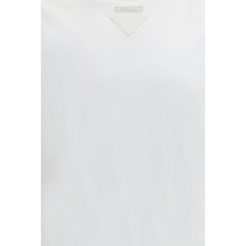 Prada White Cotton T-Shirt 1728,72470364320,Clothing,Men,New with tags,Prada,S,T-Shirts - Clothing,White