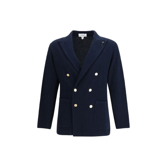 Lardini Blue Cotton Blazer 1728,72470364320,Blazers - Suits & Blazers - Clothing,Blue,Clothing,L,Lardini,M,Men,New with tags,S,Suits & Blazers - Clothing,XL,XXL