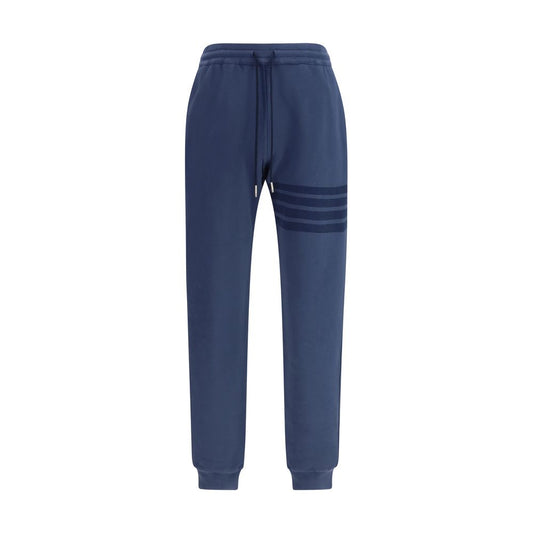 Thom Browne Blue Cotton Casual Pants 1728,2,3,4,72470364320,Blue,Casual Pants - Pants - Clothing,Clothing,Joggers (workout pants) - Sportswear - Clothing,Men,New with tags,Pants - Clothing,Sportswear - Clothing,Thom Browne