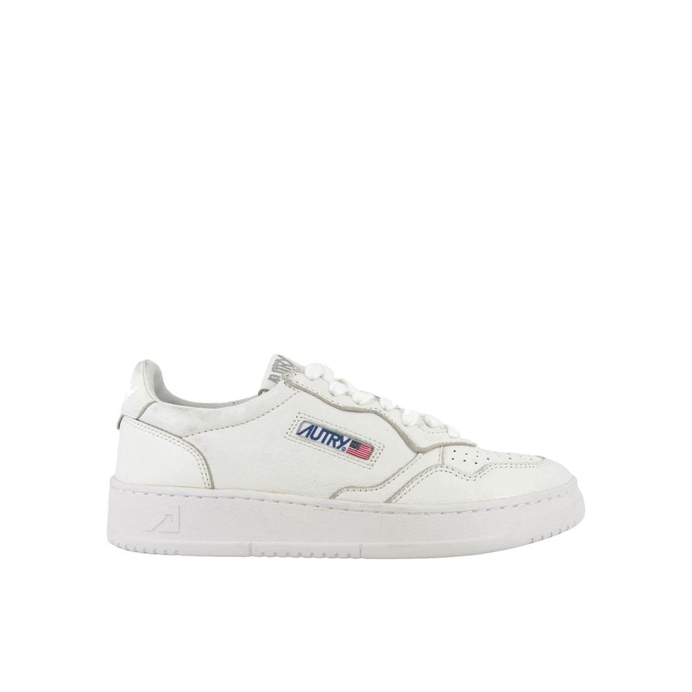 Autry White Leather Athletic Sneakers 1728,75611013280,Athletic - Sneakers - Shoes,Autry,EU38/US8,EU41/US11,New with tags,Shoes,Sneakers - Shoes,White,Women