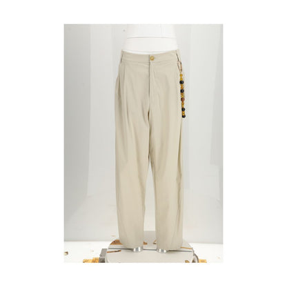 Darkpark Beige Cotton Casual Pants 1728,72470364320,Beige,Casual Pants - Pants - Clothing,Clothing,Darkpark,IT40 | M,New with tags,Pants - Clothing,Women