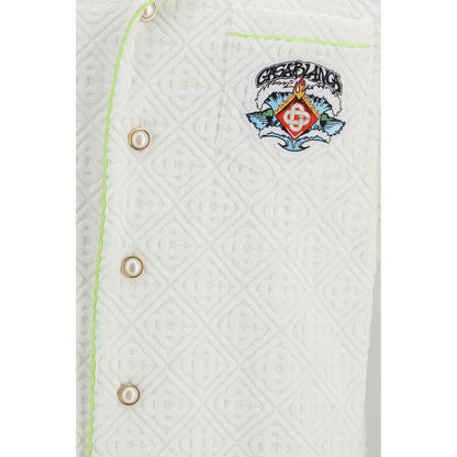 Casablanca White Cotton Dress Shirt