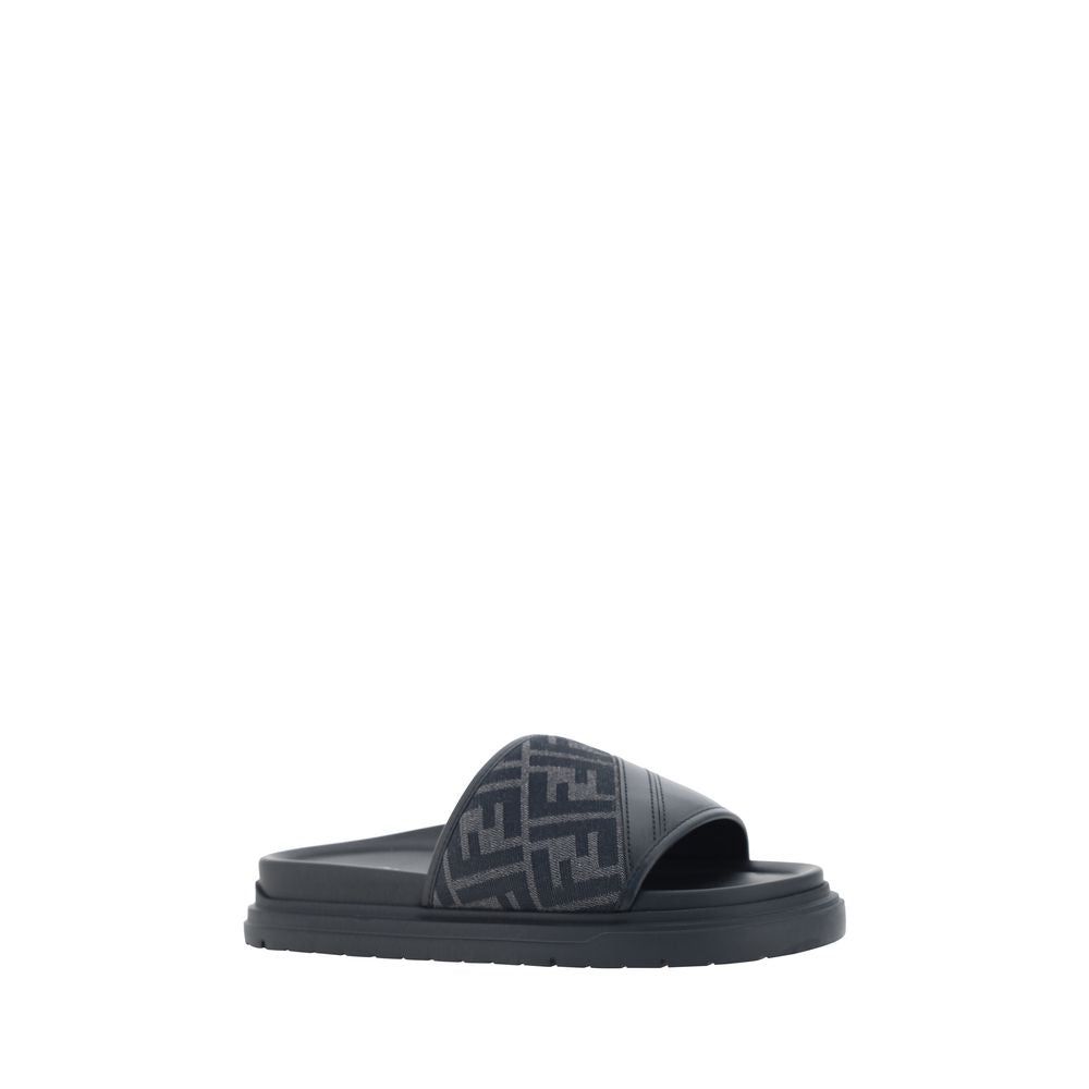 Fendi Gray Polyamide Sandals