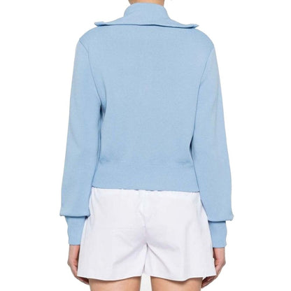 Autry Blue Nylon Cardigan 1728,75611013280,Autry,Blue,Cardigans - Sweaters - Clothing,Clothing,M,New with tags,S,Sweaters - Clothing,Women,XL,XS