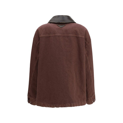 Prada Brown Cotton Coat 1728,72470364320,Brown,Clothing,Coats - Jackets & Coats - Clothing,IT40 | M,Jackets & Coats - Clothing,New with tags,Prada,Women