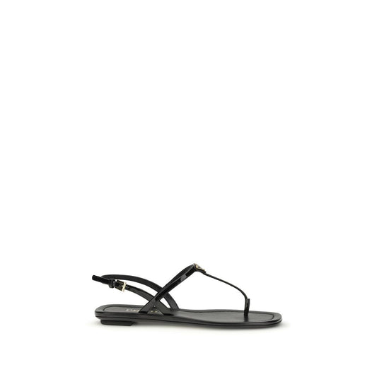 Prada Black Calf Leather Bos Taurus Flip-Flop Sandals 1728,72470364320,Black,EU36/US6,EU37/US7,EU38/US8,EU39/US9,EU40/US10,EU41/US11,Flip-Flop Sandals - Sandals - Shoes,New with tags,Prada,Sandals - Shoes,Shoes,Women