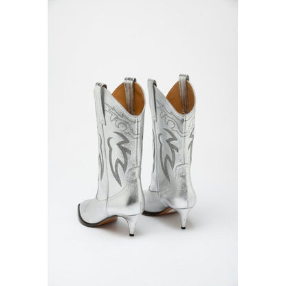 Moschino Multicolor Viscose High Heel Boots