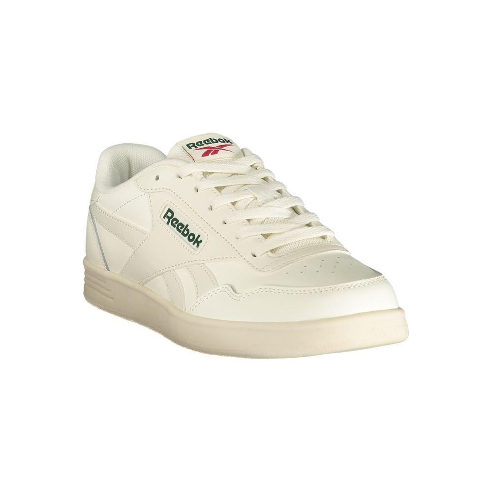 Reebok White Polyester Athletic Sneakers