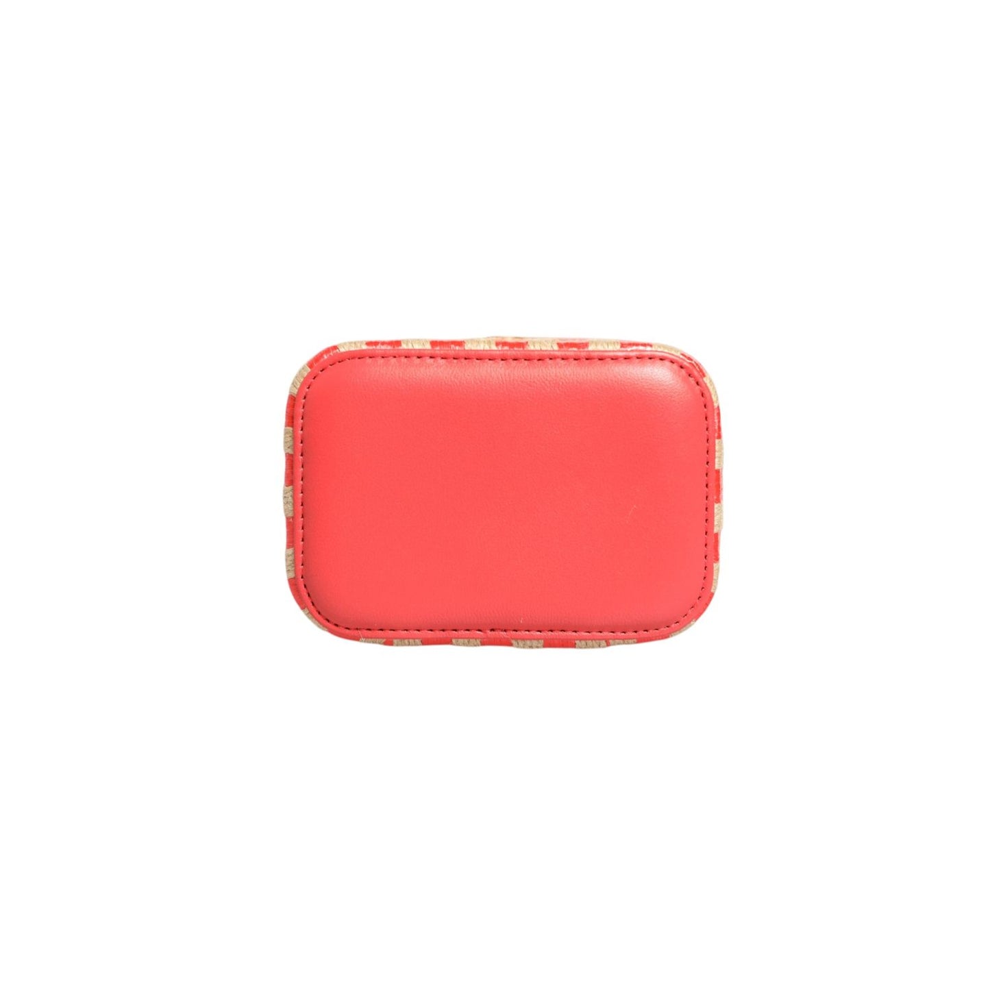 Chanel Raffia Jute Striped Mini Vanity Case