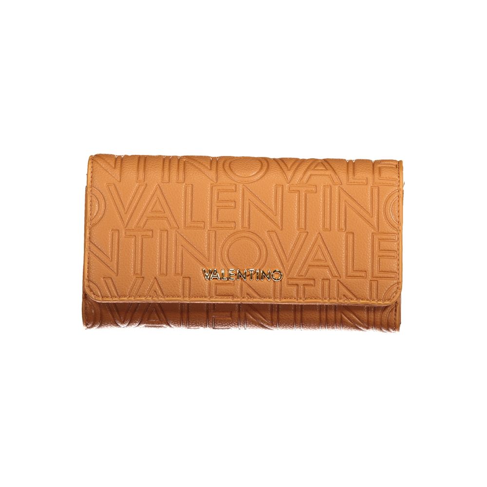 Mario Valentino Brown Polyurethane Womens Wallet