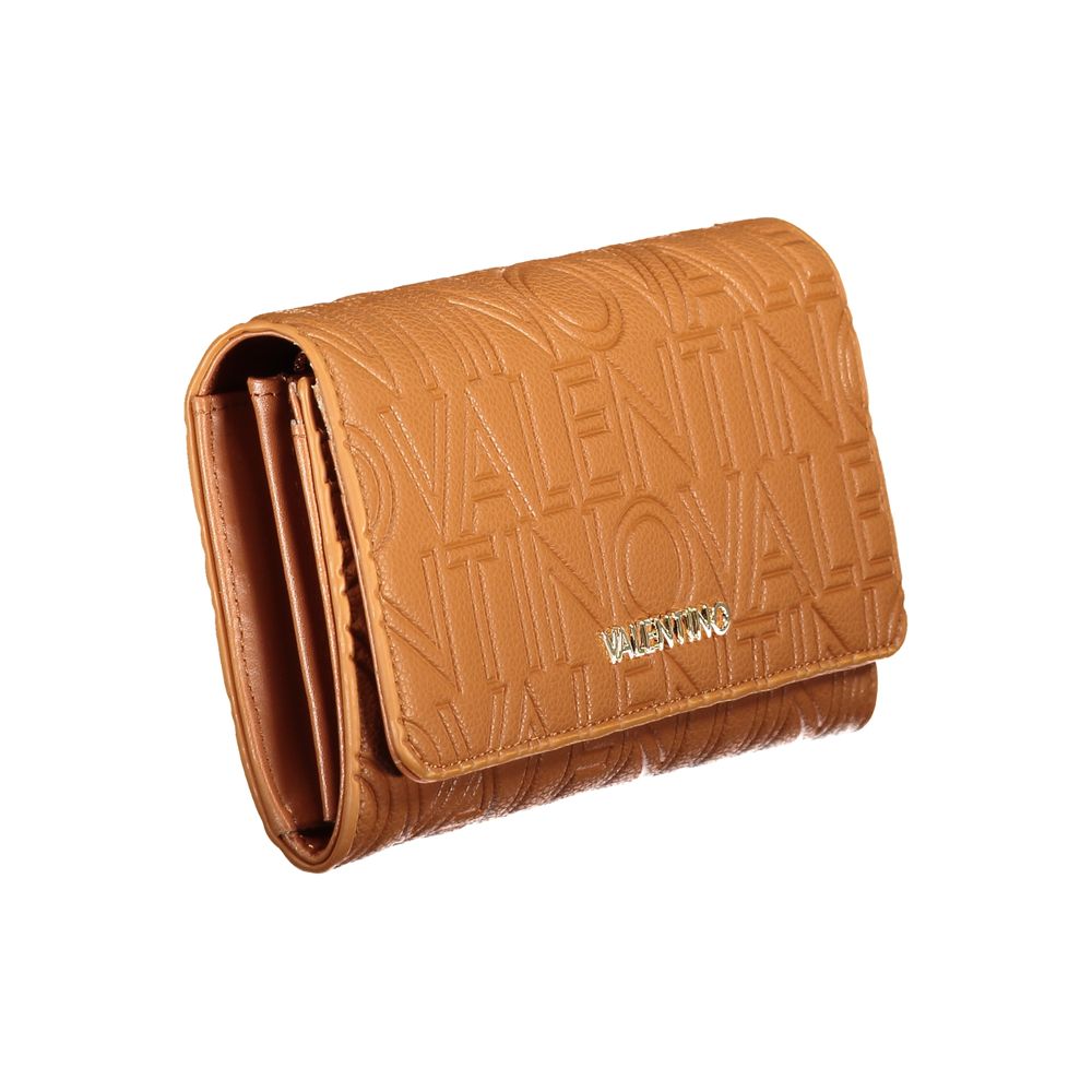 Mario Valentino Brown Polyurethane Womens Wallet