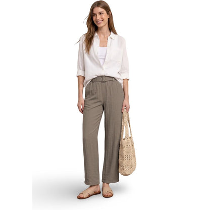 Street One Beige Viscose Casual Pants