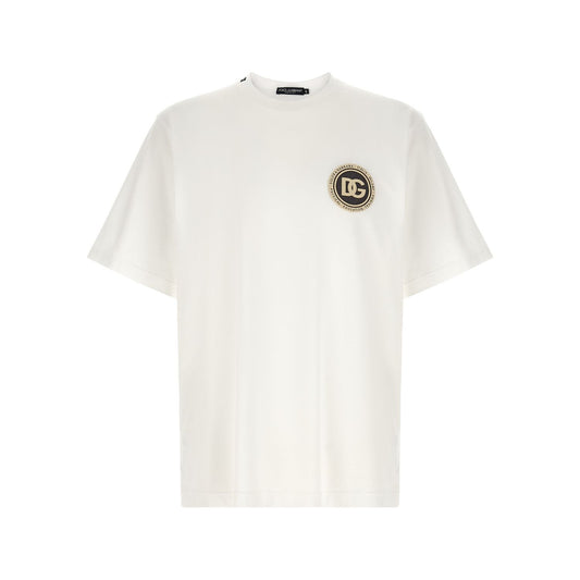 Dolce & Gabbana White Cotton T-Shirt