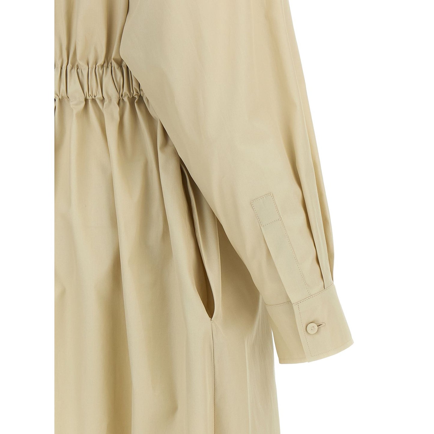 Max Mara Beige Cotton Long Dress