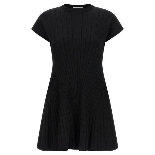Sportmax Black Viscose Short Dress