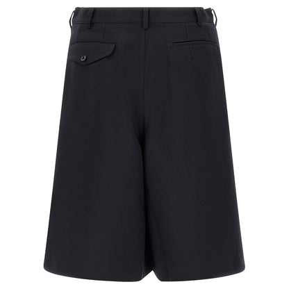 Comme Des Garçons Blue Polyester Bermuda Shorts