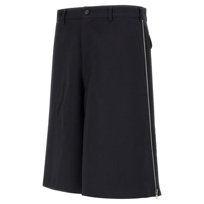 Comme Des Garçons Blue Polyester Bermuda Shorts