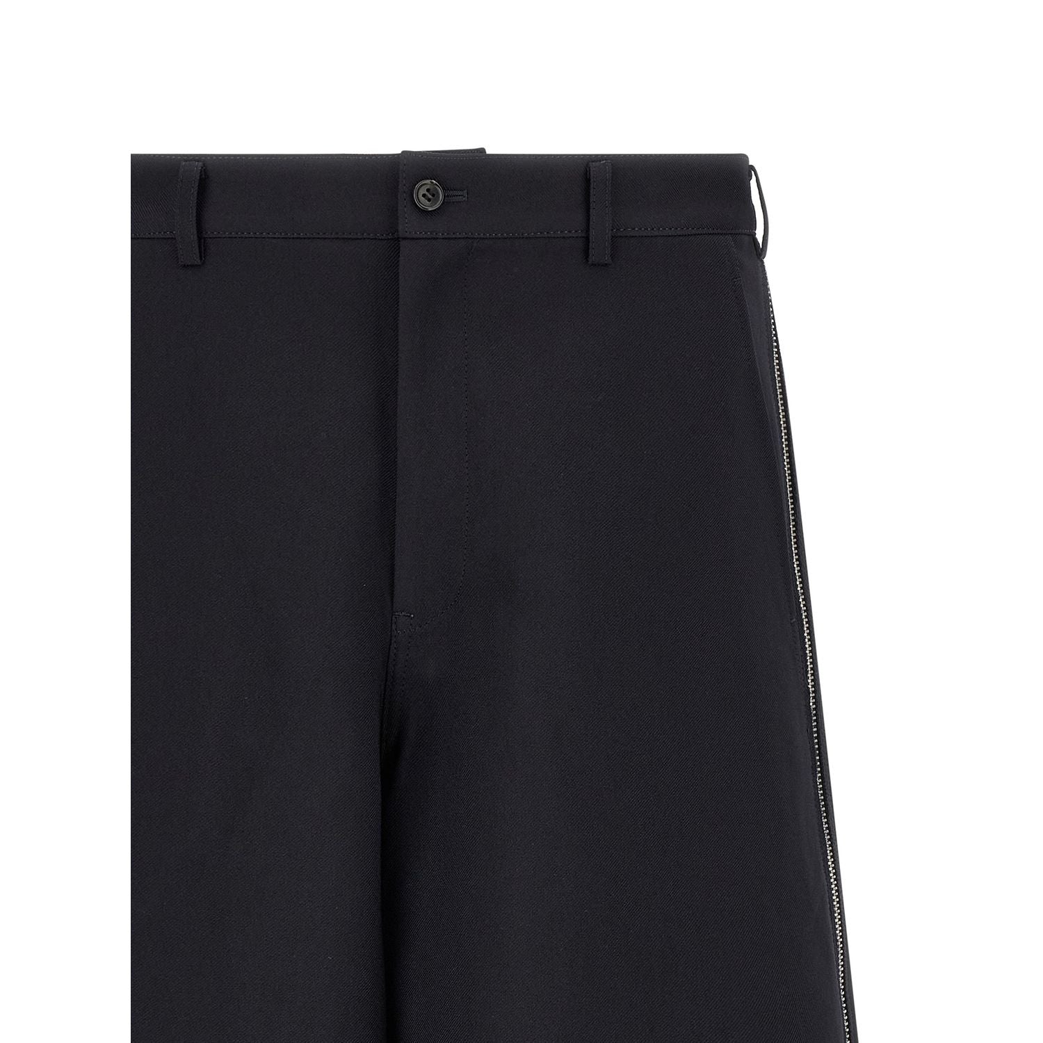 Comme Des Garçons Blue Polyester Bermuda Shorts