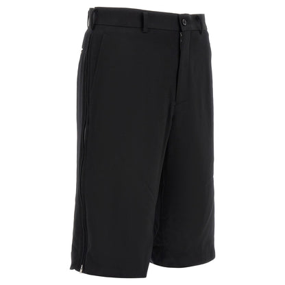 Comme Des Garçons Black Wool Bermuda Shorts