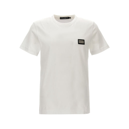 Dolce & Gabbana White Cotton T-Shirt