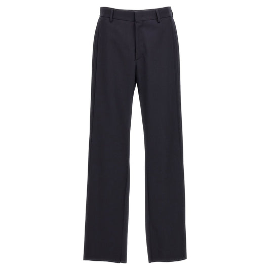 Fendi Blue Polyester Casual Pants