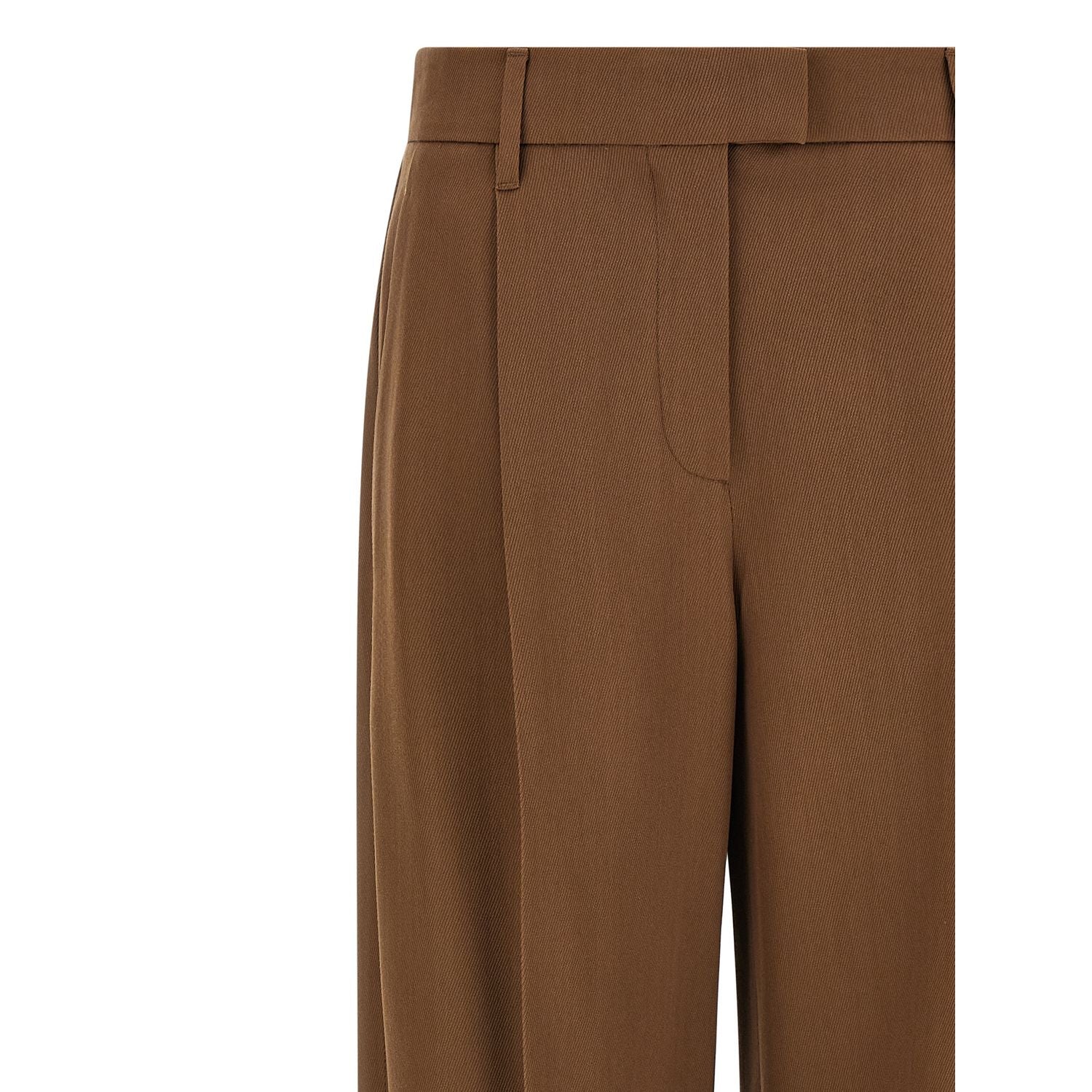 Brunello Cucinelli Brown Virgin Wool Casual Pants