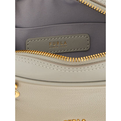 Furla Gray Calfskin Handbag