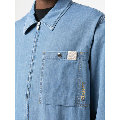 Lanvin Shirts Clear Blue