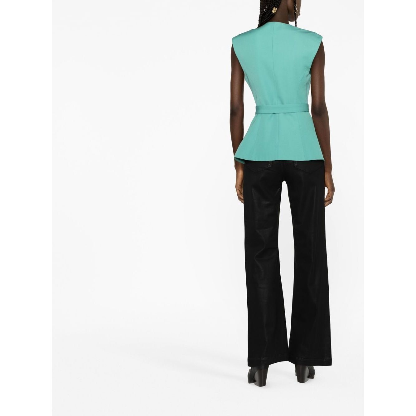 Balmain Sleeveless belted jacket Jackets