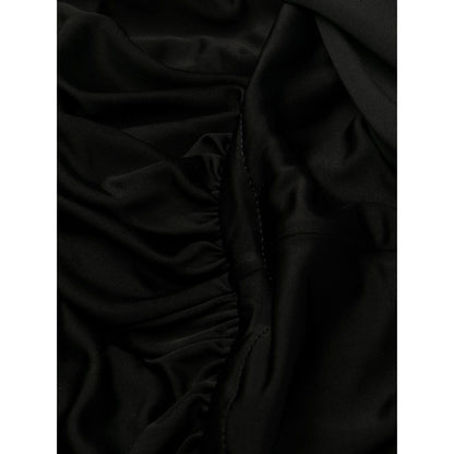 Saint Laurent draped sleeveless jersey dress