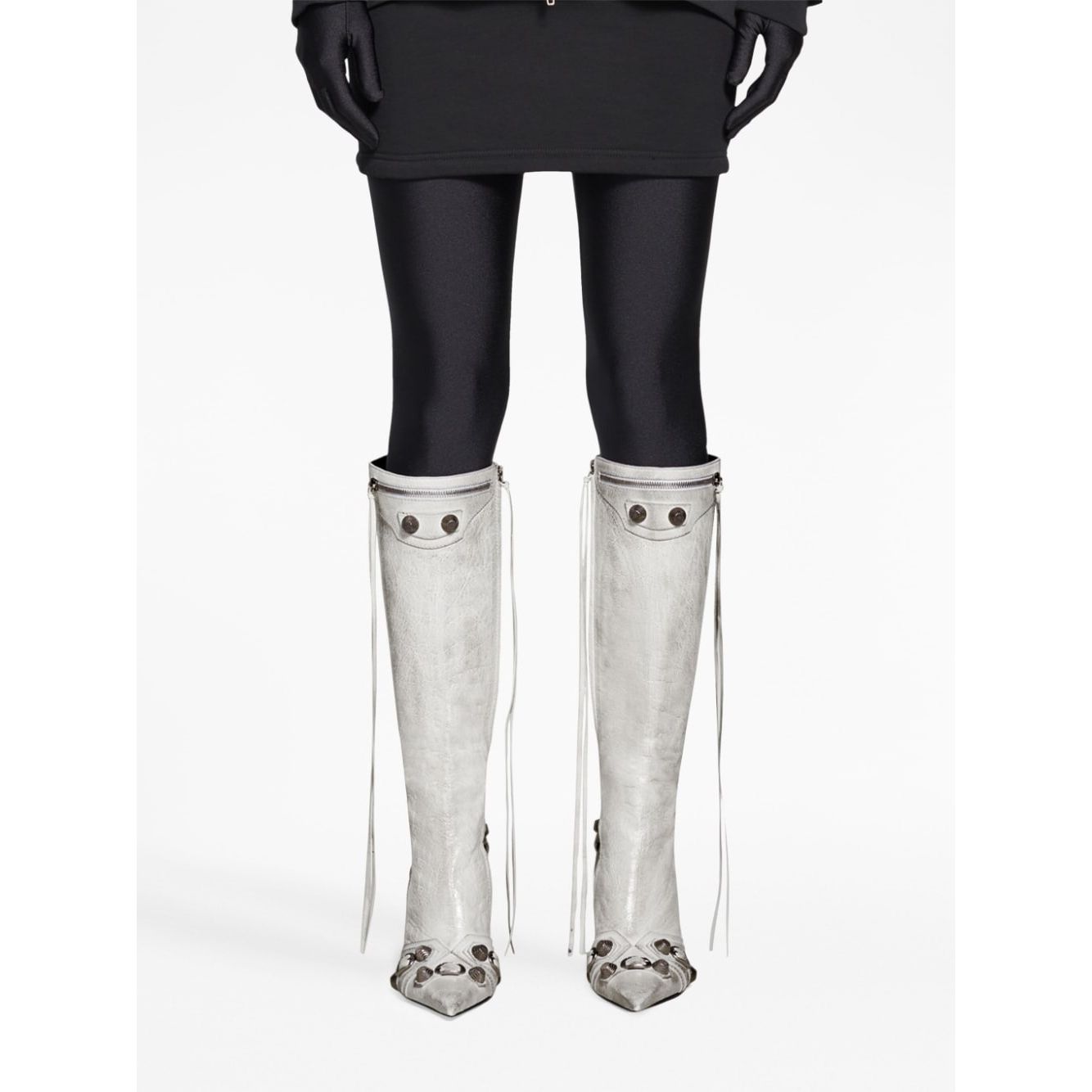 Balenciaga cagole leather boots 694395WAD4H9001