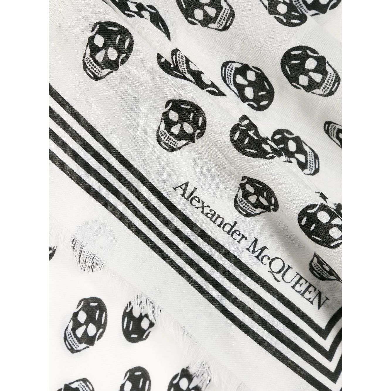 Alexander McQueen Skull wool scarf