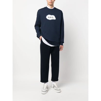 A.P.C. Sweaters Blue Topwear