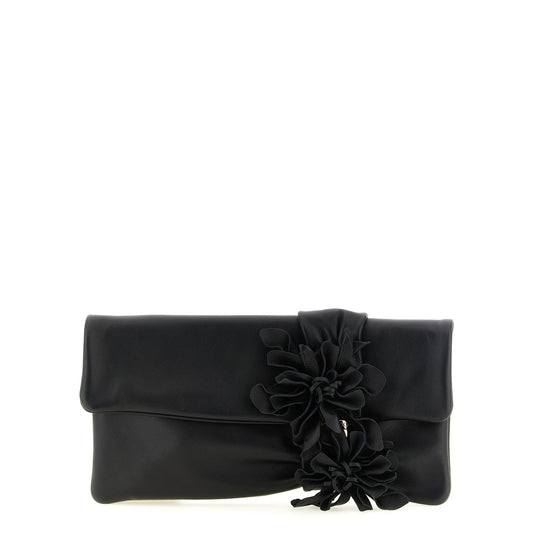 Jimmy Choo Black Lamb Leather Clutch Bag
