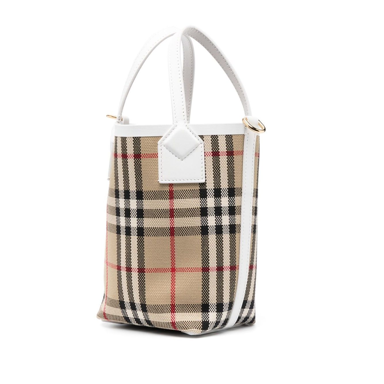 Burberry check motif mini bucket bag